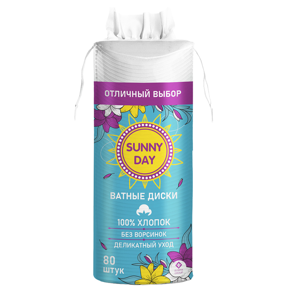 Ватные диски AQUELLA/SUNNY DAY/LURE, 80 шт, арт.№ 914-020