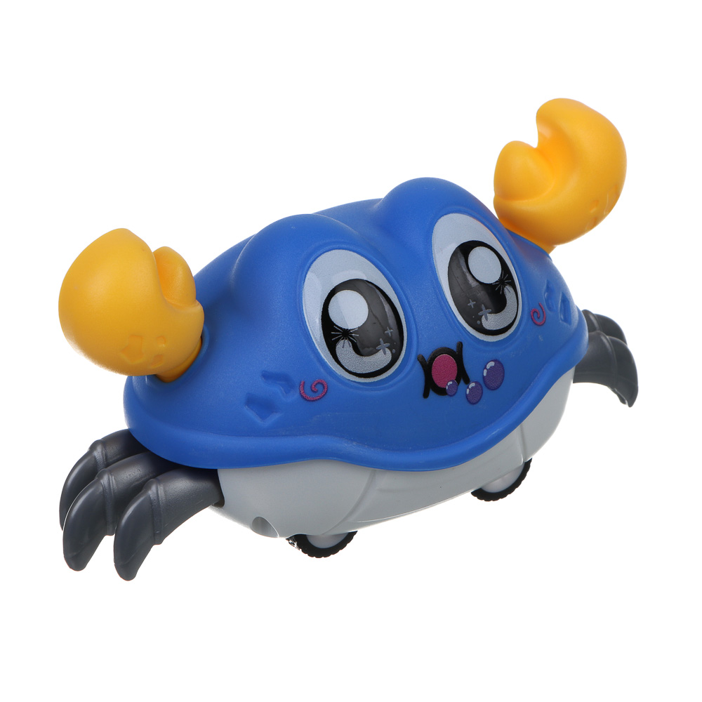 ИГРОЛЕНД Игрушка для малышей "Крабик-весельчак", ABS, 12,6х6,6х6,4см, арт.№ 274-284