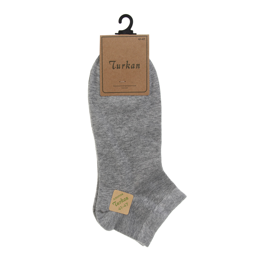 Носки мужские короткие, тм TURKAN, р. 41-47, 90% хл.,8% полиамид, 2% лайкра, цвета в асс-те, BX9031Р, арт.№ 019-684