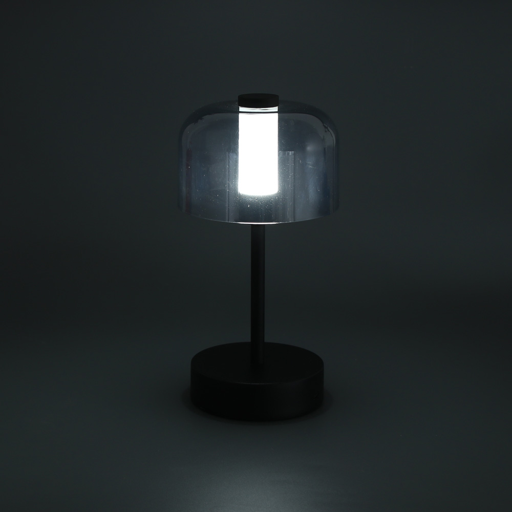 Светильник переносной настольный BY Сиена, 24.5 см, LED, 1200 мАч, Type-C 5В/1А, 3 реж, мет.,пластик, арт.№ 476-408