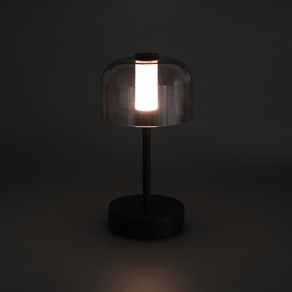 Светильник переносной настольный BY Сиена, 24.5 см, LED, 1200 мАч, Type-C 5В/1А, 3 реж, мет.,пластик, арт.№ 476-408