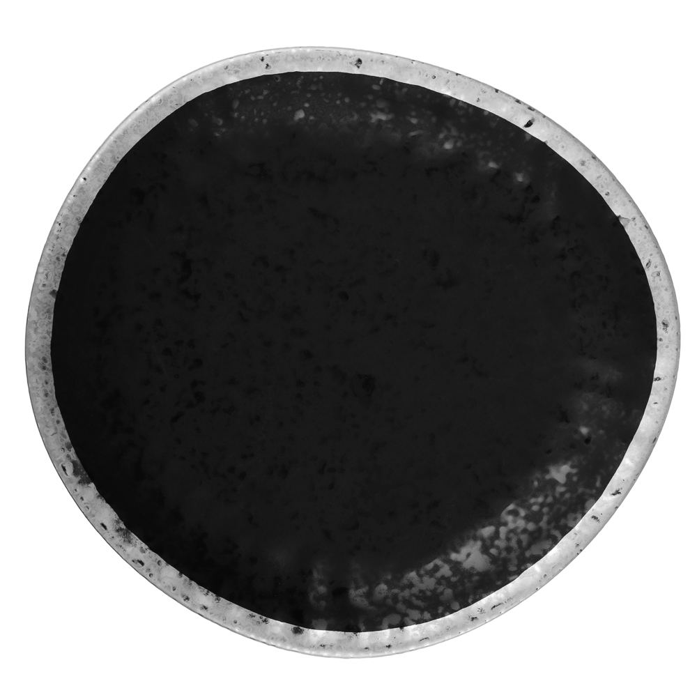 MILLIMI Романс Тарелка десертная, 21х19х2см, фарфор, чёрный, арт.№ 802-532