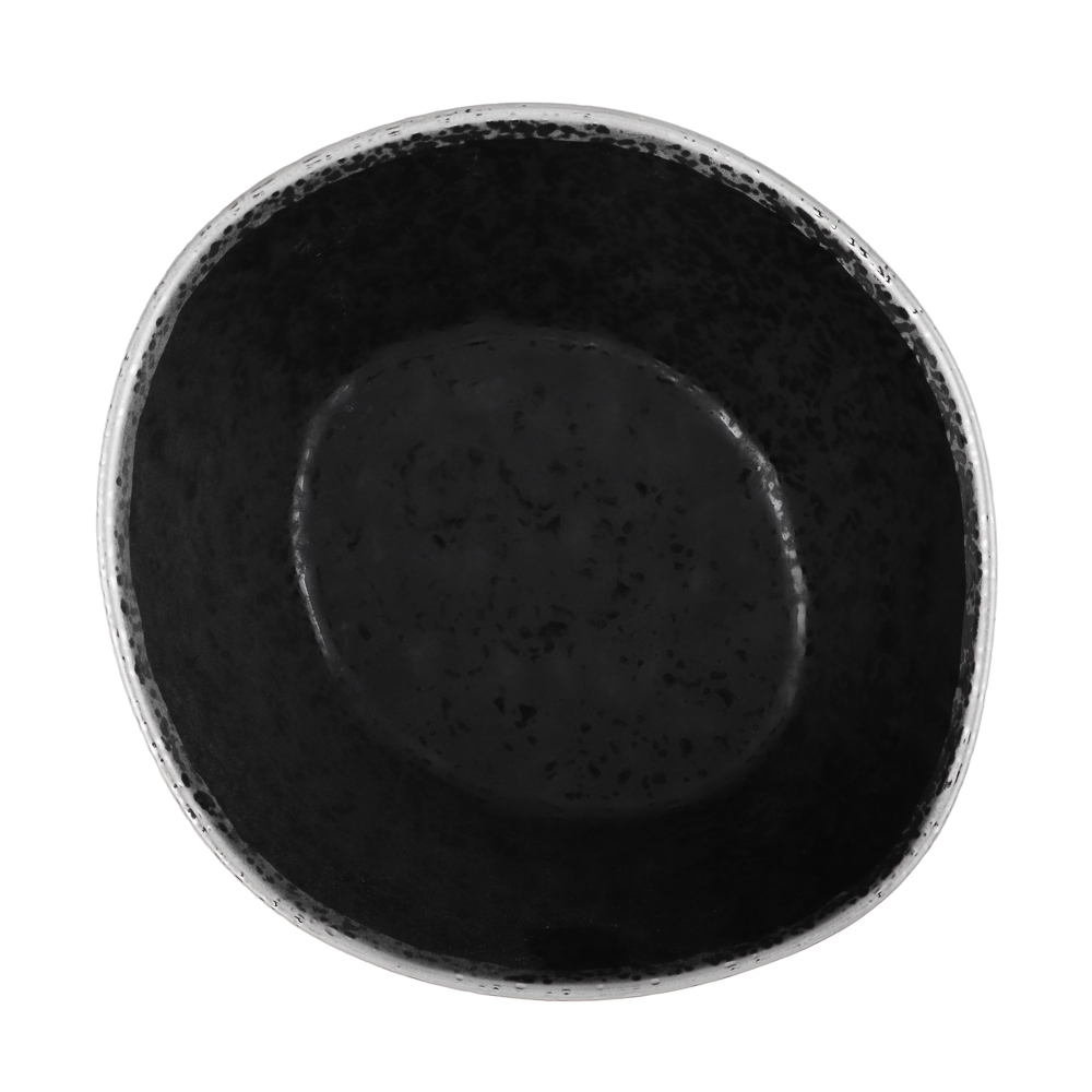 MILLIMI Романс Салатник, 500мл, 15х14х5,5см, фарфор, чёрный, арт.№ 802-534