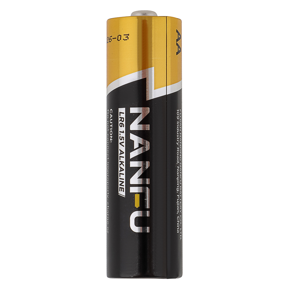 Батарейки AA Nanfu (LR6) 6шт в блистере, щелочные 1.5В, высокой ёмкости, арт.№ 917-140