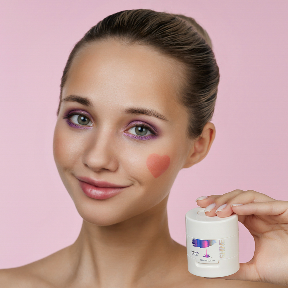 ЮНИLOOK Шайн Румяна- кушон 5 мл, тон 01,персиковый румянец, арт.№ 330-021