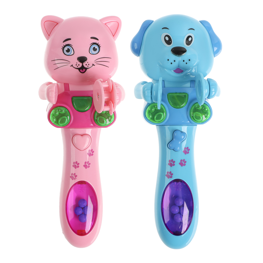 ИГРОЛЕНД Игрушка музыкальная в виде животного, пласт., 2ААА, 16х6х5,5см, 2 дизайна, арт.№ 272-641