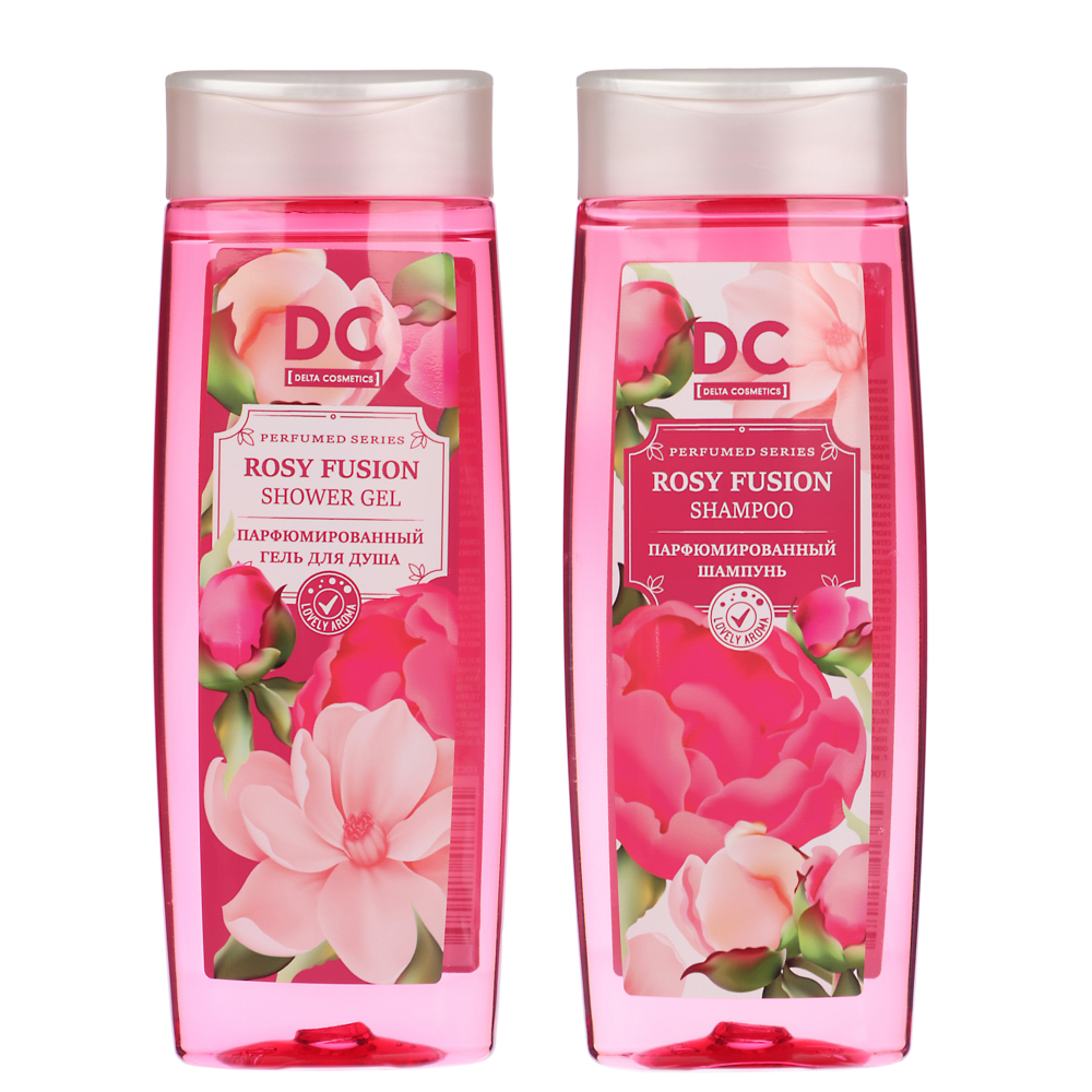 Подарочный набор женский DC LILAС FANCY/ROSY FUSION:Гель для душа,250мл+Шампунь,250мл, арт.№ 937-148