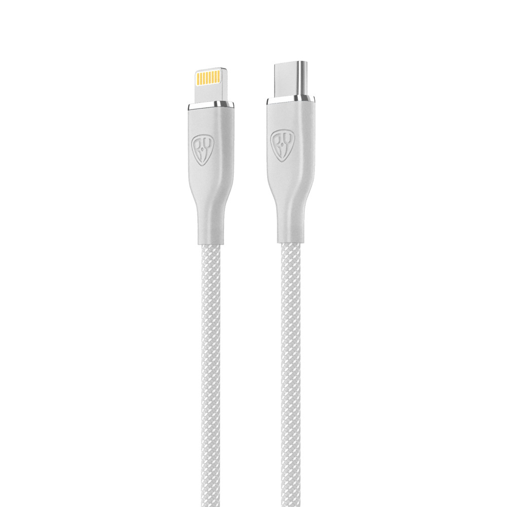 Кабель для зарядки Type C-iP BY Elite, 2.4А, 1м, 22Вт, Быстрая зарядка, серый, арт.№ 931-308