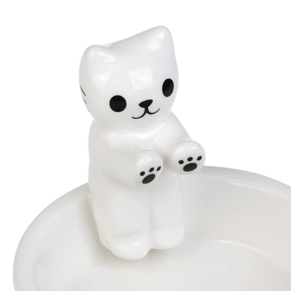 Подсвечник тм LADECOR "Котик", 7,5x7,5x7 см, доломит, арт.№ 477-264
