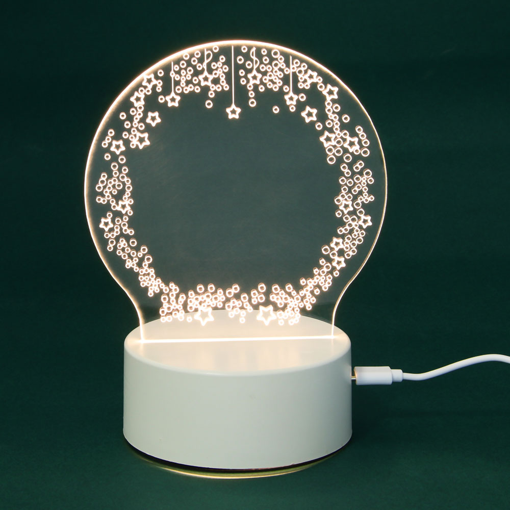 Светильник LED, 13x17x10 см, пластик, USB, арт.№ 695-209