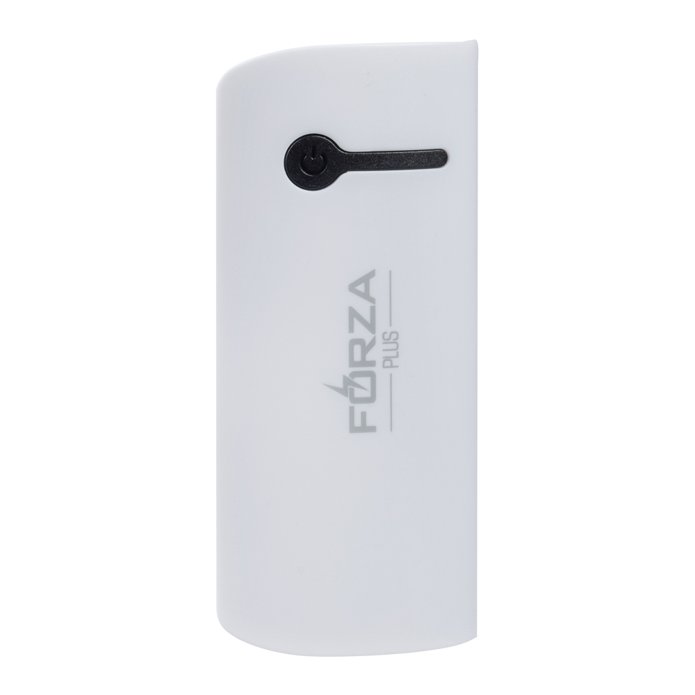 Аккумулятор мобильный FORZA 3000мАч, USB, 1А, фонарик, Белый, арт.№ 916-159