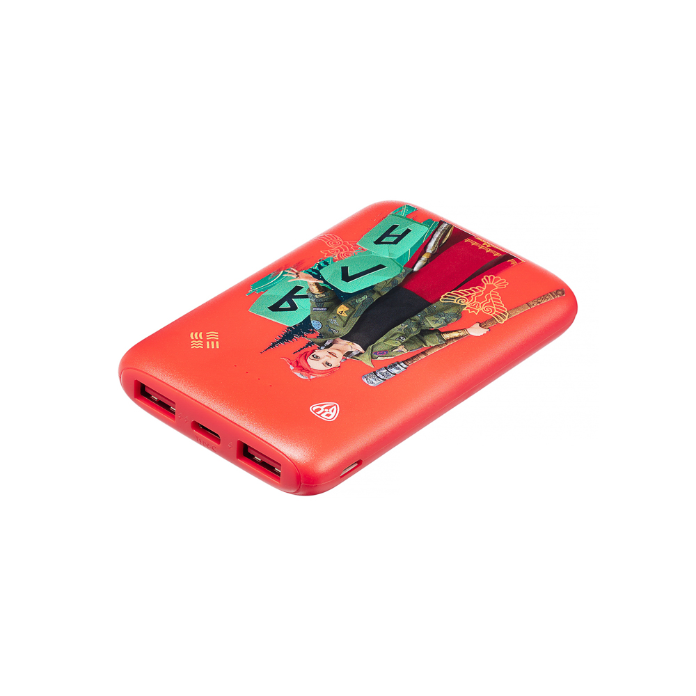 BY Аккумулятор мобильный, 5000 мАч, 2xUSB-A, 1xUSB-C,1xMicro-USB, QC+PD, 5А, Герои, БАБА ЯГА, арт.№ 031-089