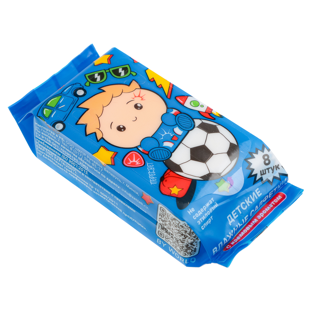 BY Русские Супергерои Влажные салфетки, мини, 8шт, 0+, арт.№ 914-010