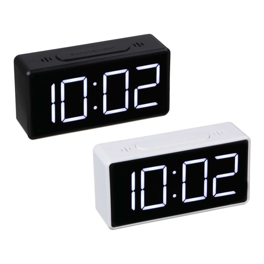 LADECOR Будильник электронный, термометр, 3хААА, USB, 10х3х5 см, 2 цвета, арт.№ 529-181