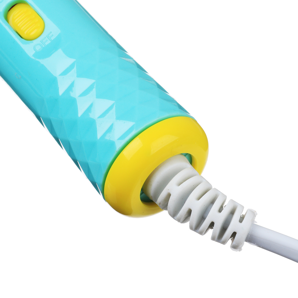 LEBEN Плойка для волос яркая с функцией расчески 220В, алюминий, пластик, 3 цвета, арт.№ 259-132