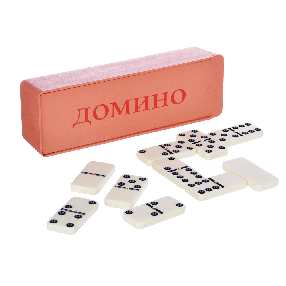 LDGames Домино, пластик, в пластиковом пенале, 17,8х5,8см, 5008В, арт.№ 341-159