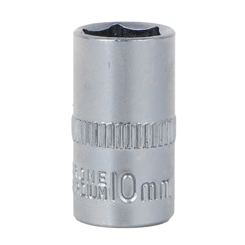 ЕРМАК Головка торцевая, 6 граней, 10 мм, 1/4", хром-ванадий, арт.№ 736-231
