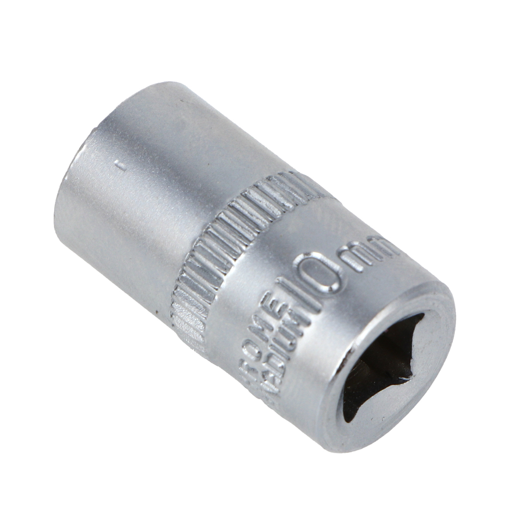 ЕРМАК Головка торцевая, 6 граней, 10 мм, 1/4", хром-ванадий, арт.№ 736-231