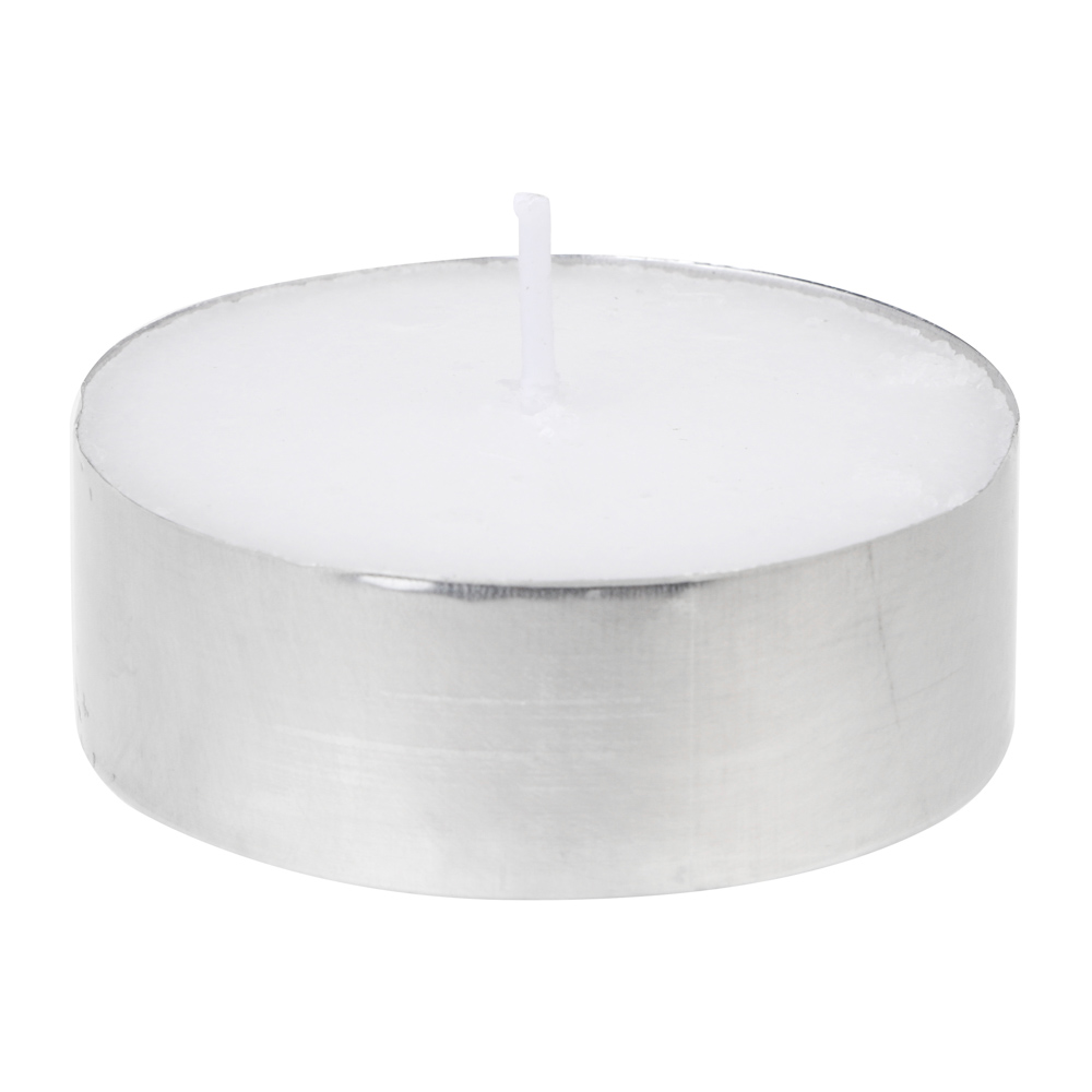 Свечи чайные крупные тм LADECOR 2x5,5 см, 4 шт, парафин, белые, арт.№ 553-142