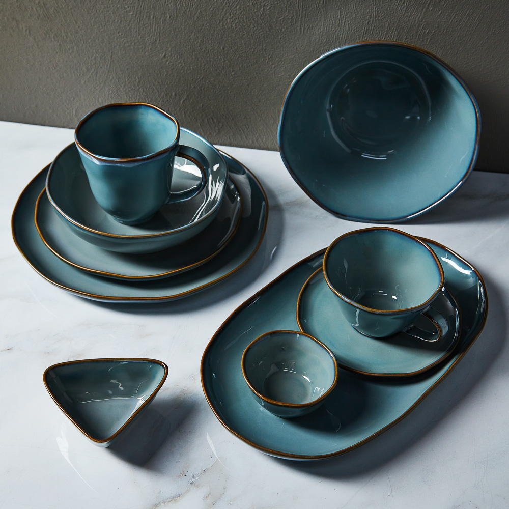 Ivlev Chef Органика Блюдо овальное, 36х26x3см, фарфор, серый, арт.№ 816-393