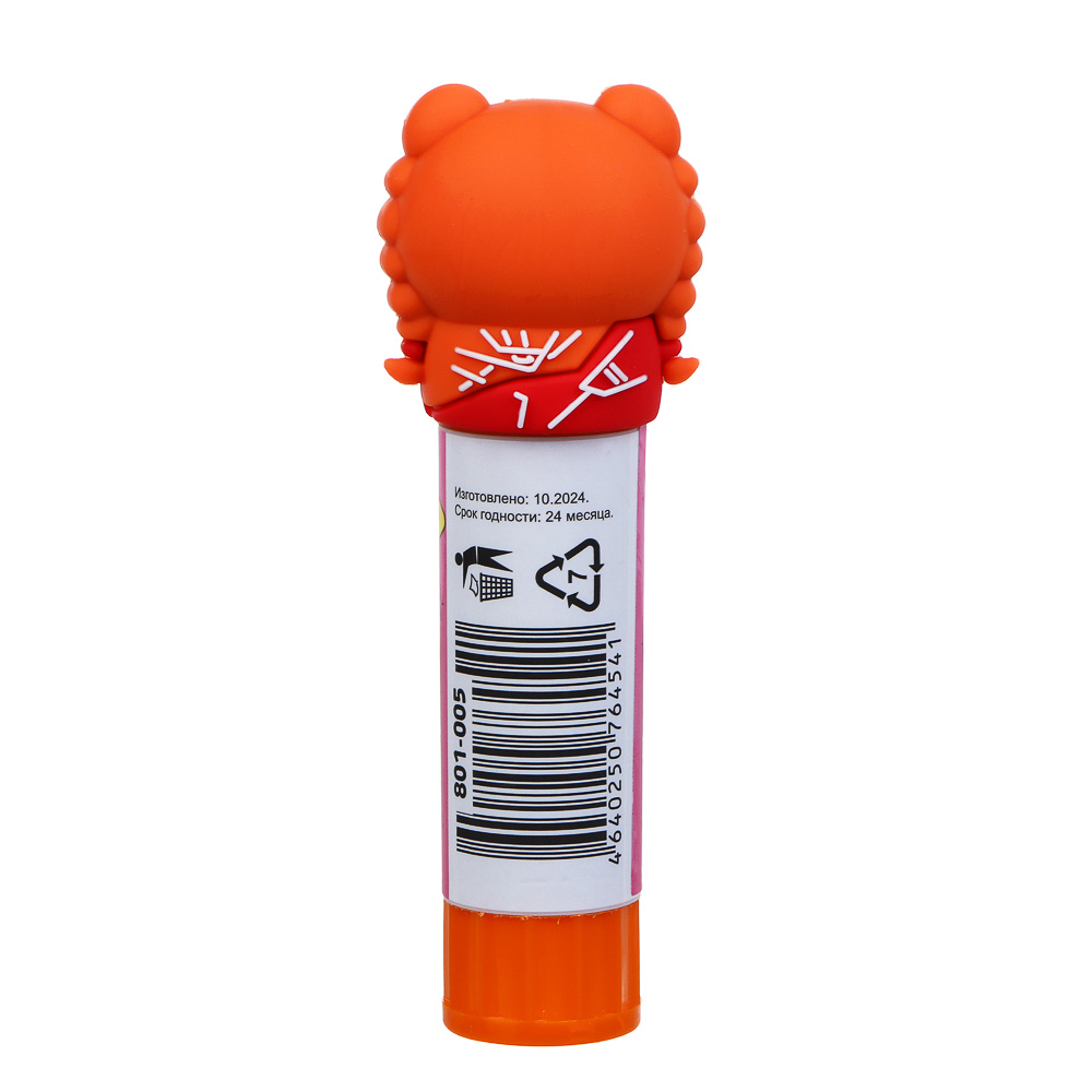 BY Русские Супергерои клей-карандаш с фигурным колпачком, 15 г, PVP, "Девочки", 2 дизайна, арт.№ 801-005