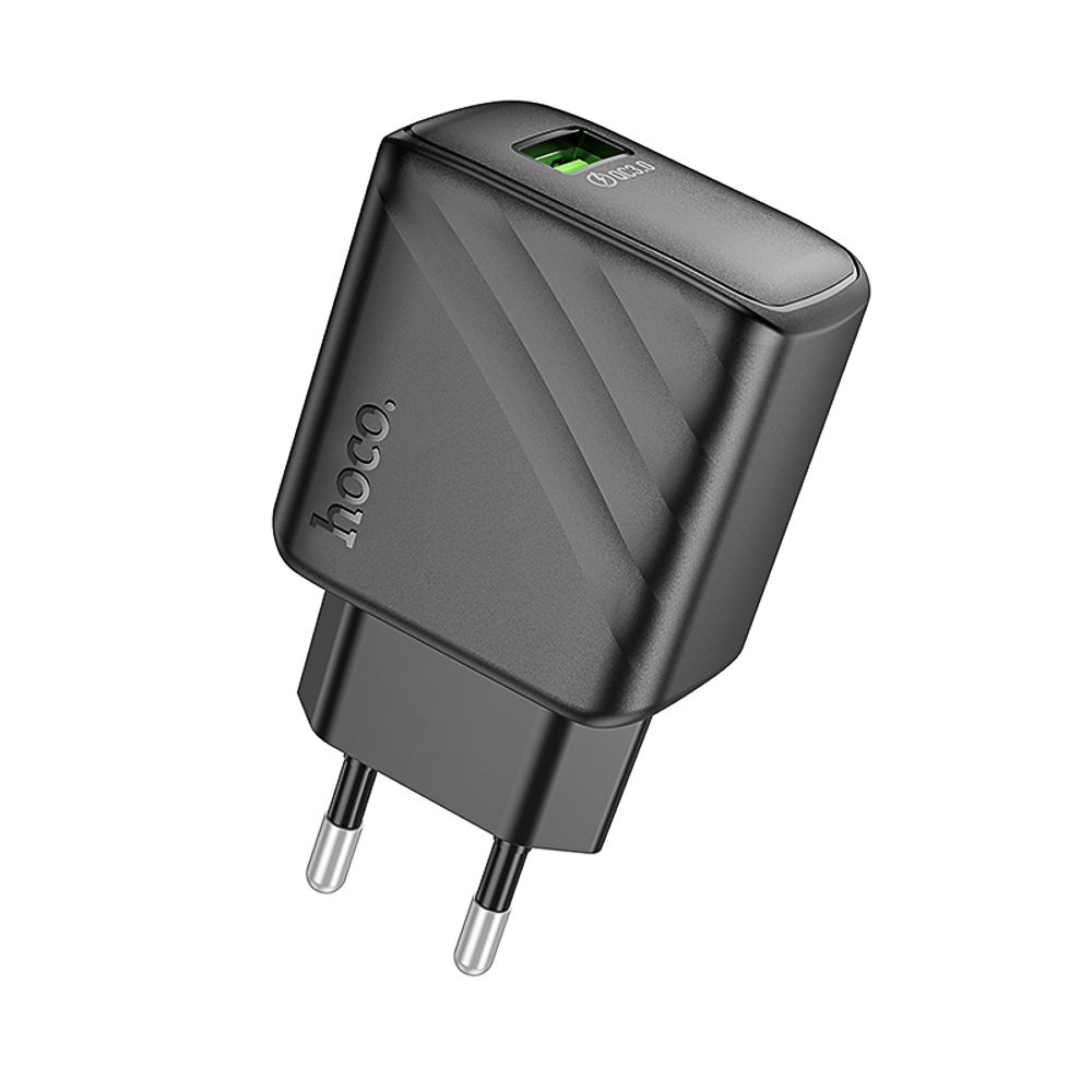 Сетевое зарядное устройство hoco. модель CS21A, QC3.0, 1xUSB-A, EU вилка, арт.№ 916-343