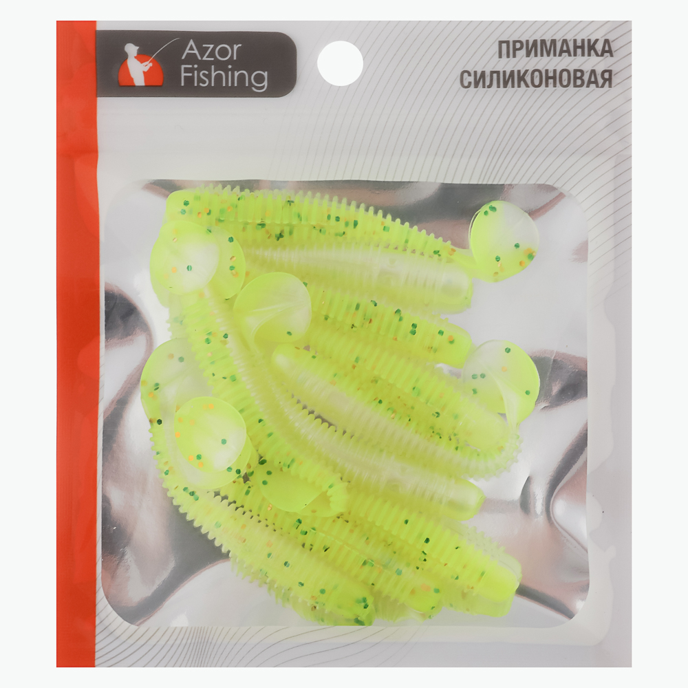 Приманка силиконовая тм AZOR FISHING, 65мм, 10шт, арт.№ 145-213