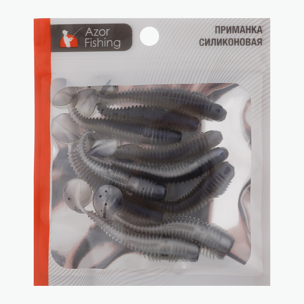 Приманка силиконовая тм AZOR FISHING, 65мм, 10шт, арт.№ 145-213