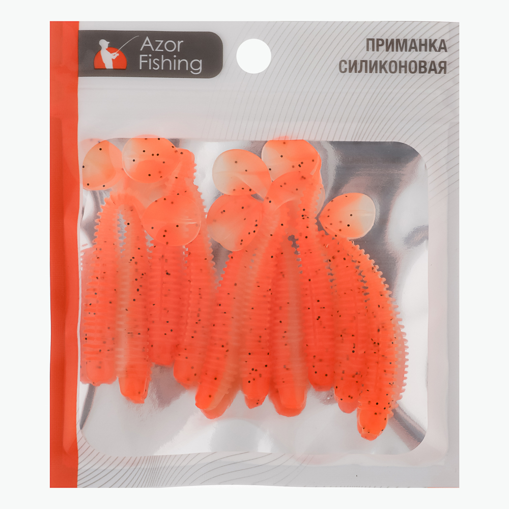 Приманка силиконовая тм AZOR FISHING, 65мм, 10шт, арт.№ 145-213