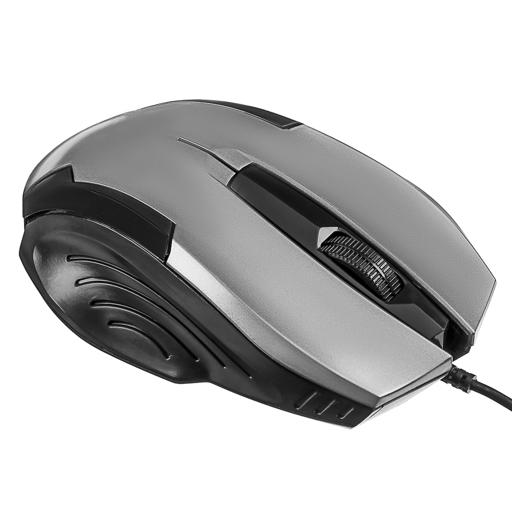 Компьютерная мышь проводная FORZA Shine 1200DPI,3D, каб. 160см, серебристый, арт.№ 405-087