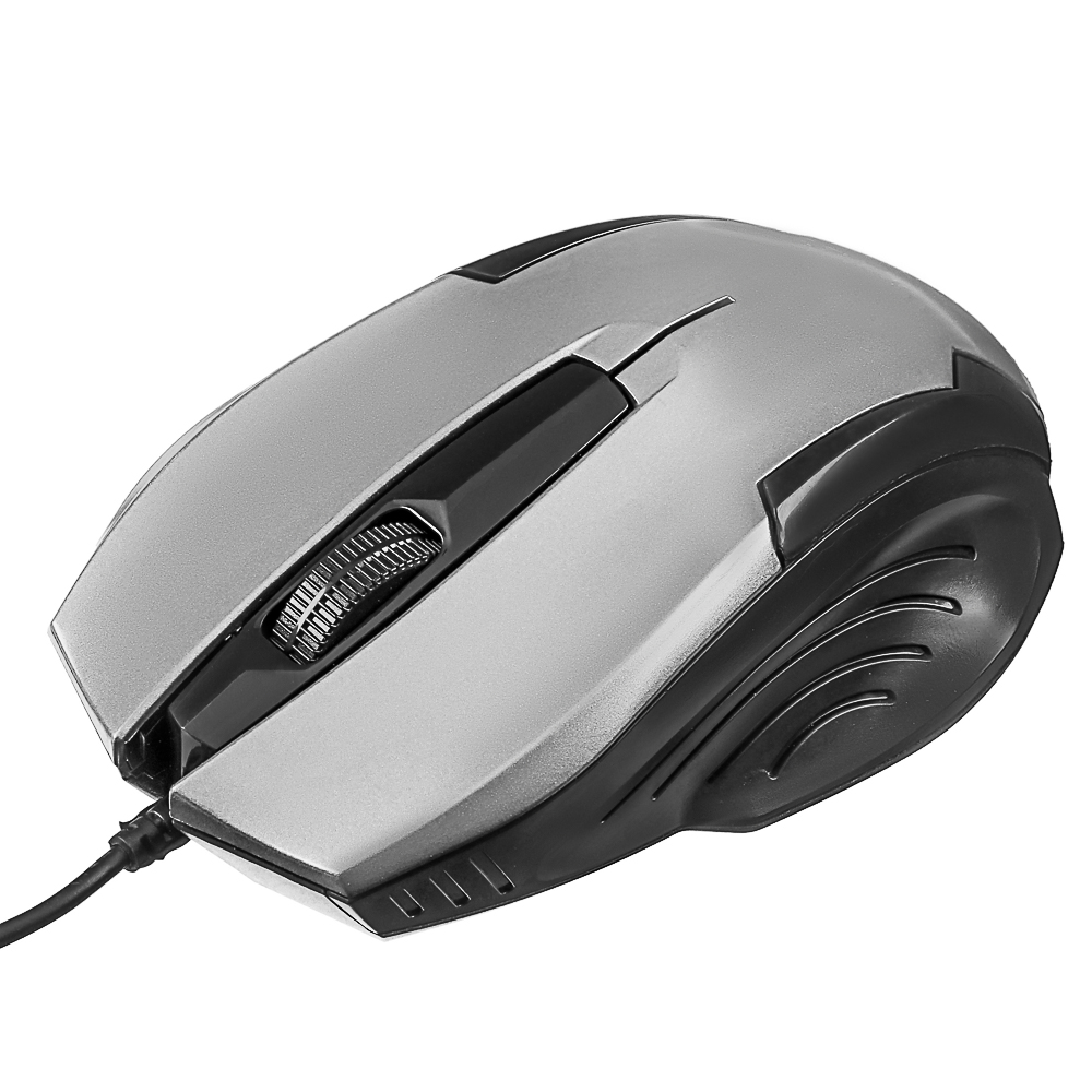 Компьютерная мышь проводная FORZA Shine 1200DPI,3D, каб. 160см, серебристый, арт.№ 405-087