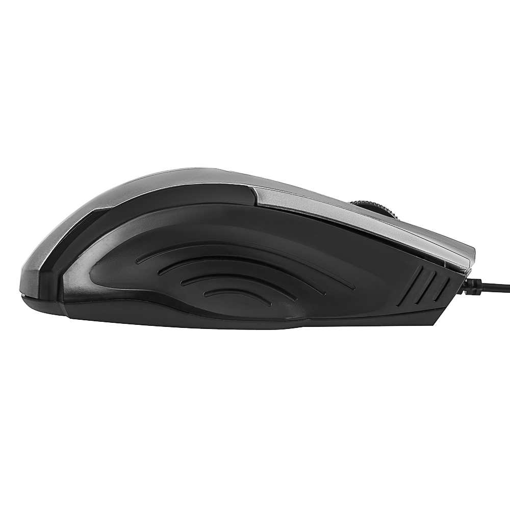 Компьютерная мышь проводная FORZA Shine 1200DPI,3D, каб. 160см, серебристый, арт.№ 405-087