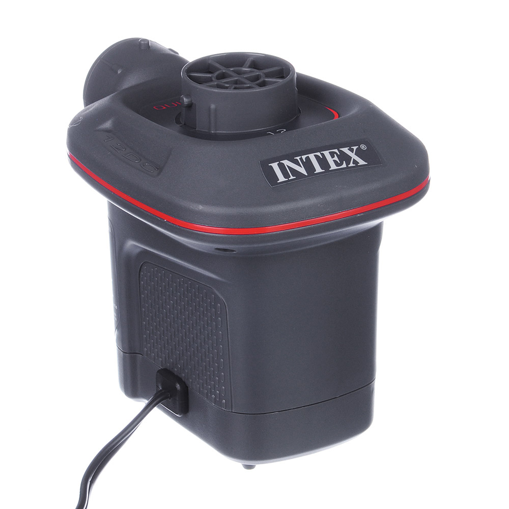 INTEX Насос электрический 12В Quick-Fill от прикуривателя, 650л/м, 3 насадки в комплекте, 66636, арт.№ 045-004