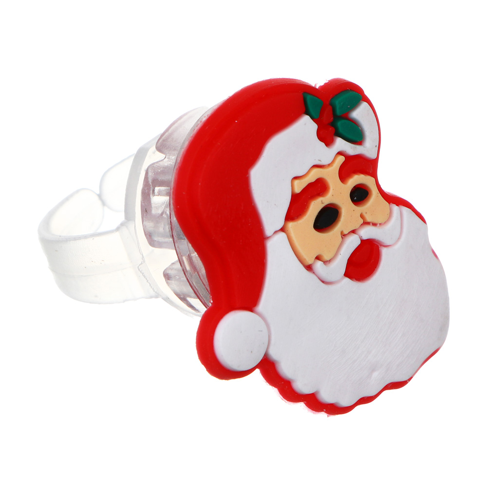 Новогоднее колечко тм СНОУ БУМ с подсветкой LED, 2-3см, пластик, 2хAG3, 1 реж., ассортимент дизайнов, арт.№ 153-188