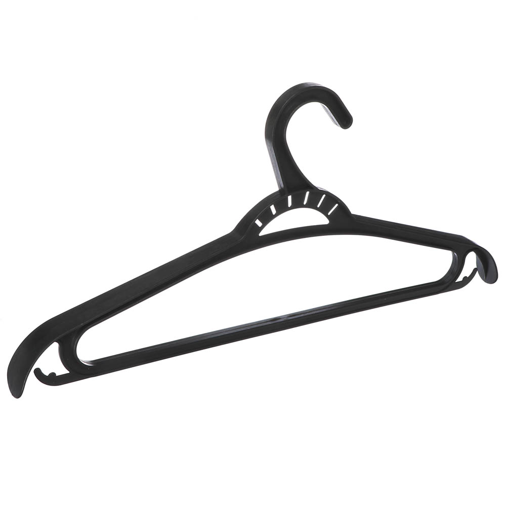 Вешалка для одежды пластик р. 48-50, цв. черный ХП, арт.№ 456-002