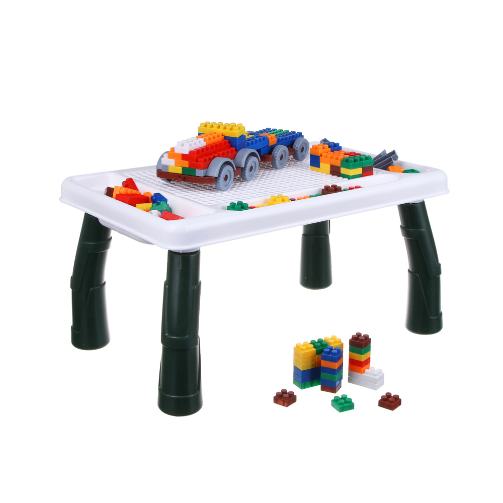 Развивающая игрушка "Конструктор-столик", ИГРОЛЕНД ABS, РР, арт.№ 891-351