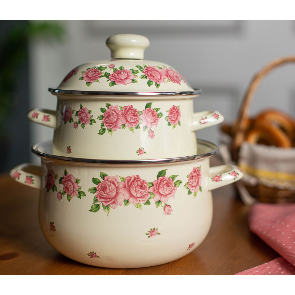 VETTA Розанна Кастрюля эмалированная, 18см, 2,0л, индукция, арт.№ 894-449