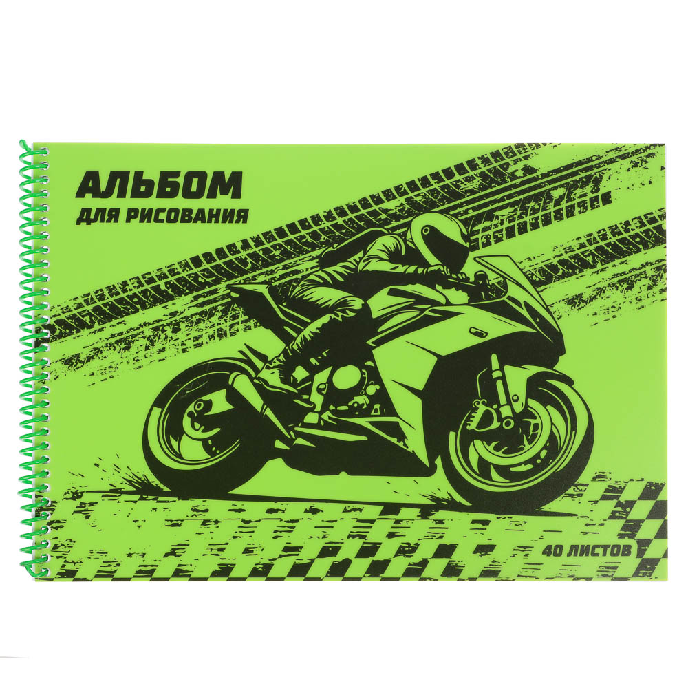 Альбом для рисования ClipStudio A4 40л., офсет 100г/м2, обл.пластик, спираль, арт.№ 515-084