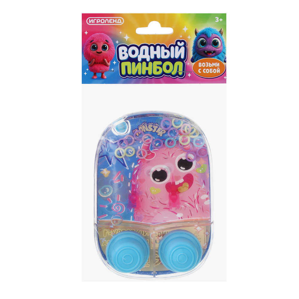 ИГРОЛЕНД Водный пинбол, PP, 7,5х11х2см, 4 вида, арт.№ 214-088