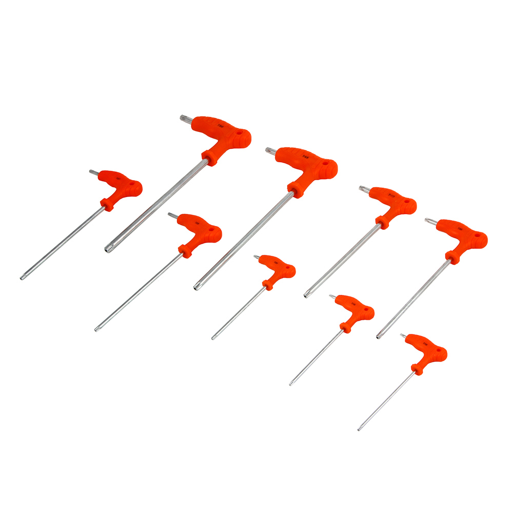 ЕРМАК НАБОР Т-ОБРАЗНЫХ TORX  КЛЮЧЕЙ   T10-T15-T20-T25-T27-T30-T40-T45-T50р, арт.№ 633-028