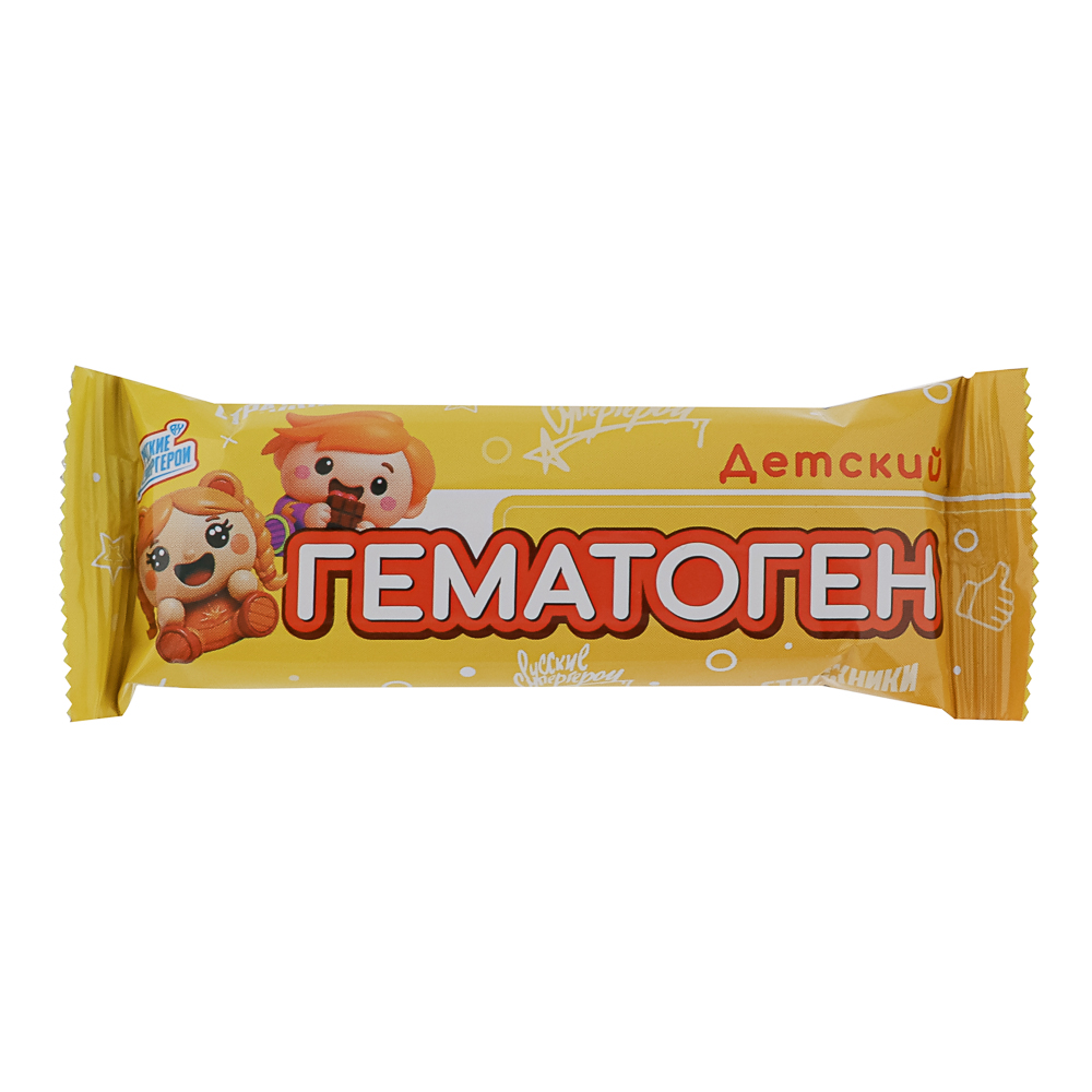 BY Русские Супергерои Гематоген детский, 40г, арт.№ 015-244