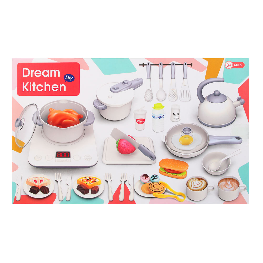 Игровой набор посуды, 53 предмета, ABS, Н32, тм ИГРОЛЕНД, 3+, арт.№ 294-240