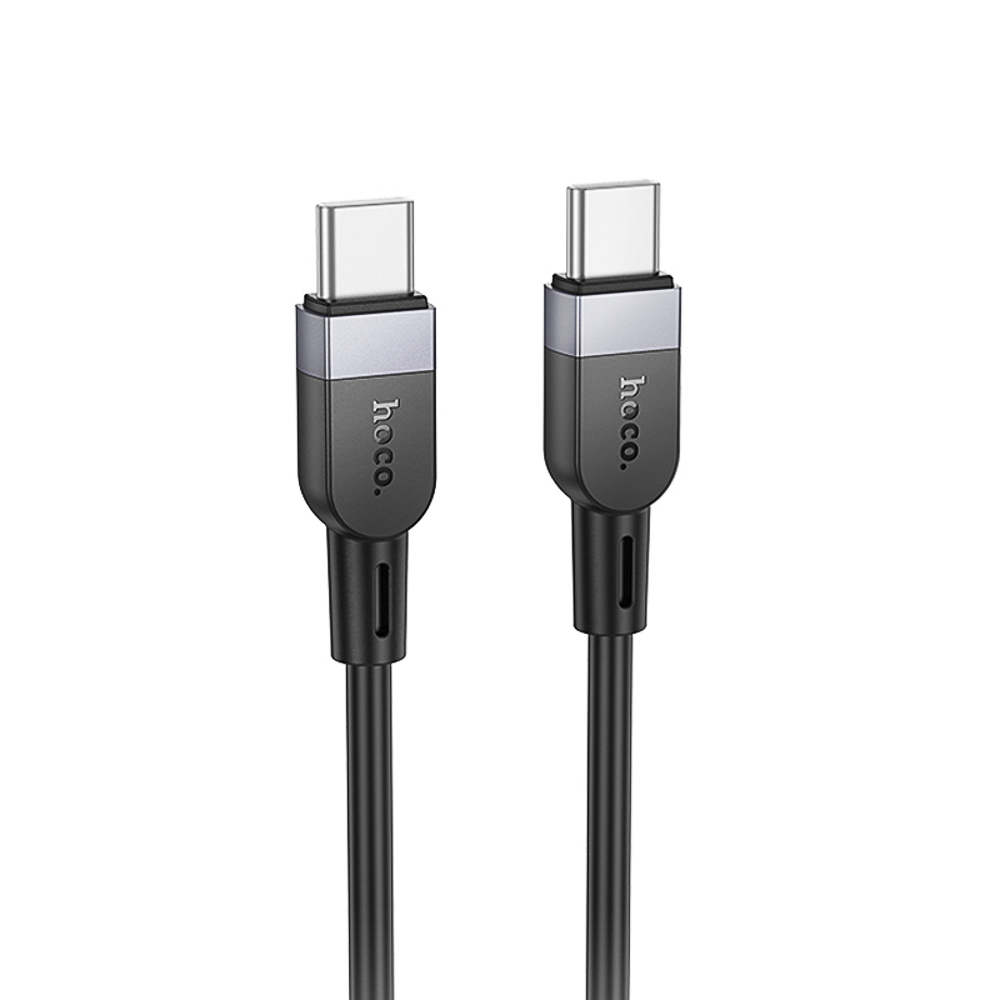Кабель для зарядки Type C-Type C hoco. модель X109 Energy, 60Вт, 3 м, силикон, черный, арт.№ 931-576