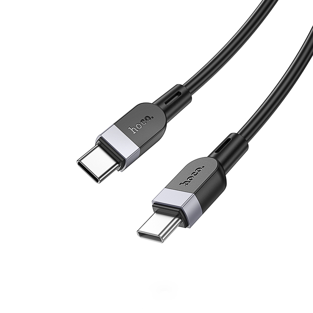 Кабель для зарядки Type C-Type C hoco. модель X109 Energy, 60Вт, 3 м, силикон, черный, арт.№ 931-576