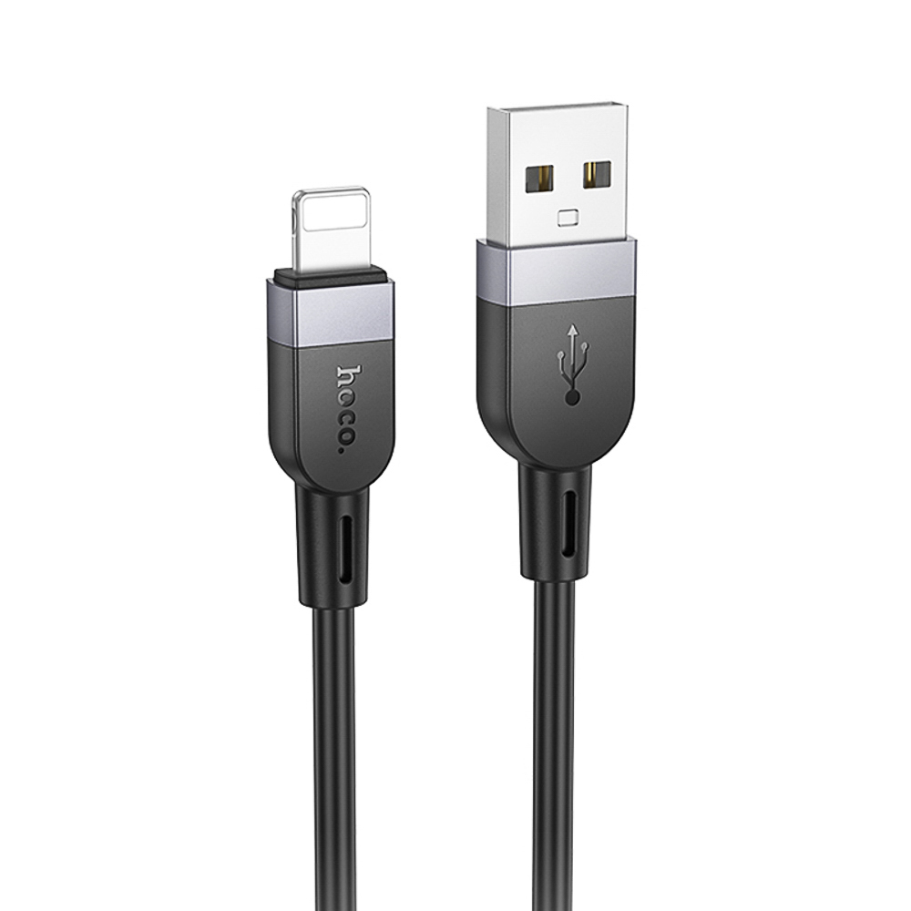 Кабель для зарядки USB(A)-iP hoco. модель X109 Energy, 2 м, силикон, черный, арт.№ 931-577