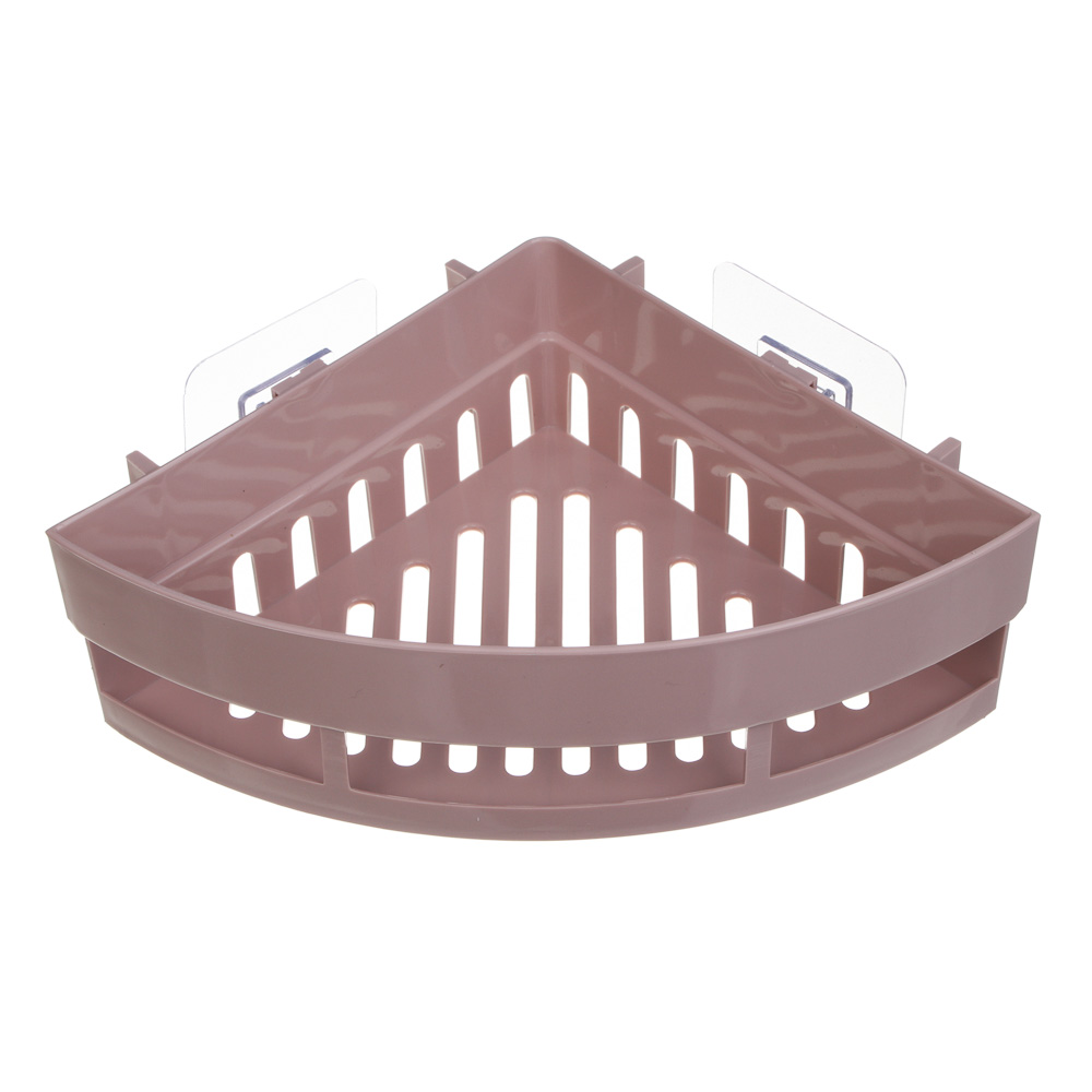VETTA Classic Полка настенная угловая (малая), пластик, 25x17,5x7 см, пудровый, арт.№ 478-280