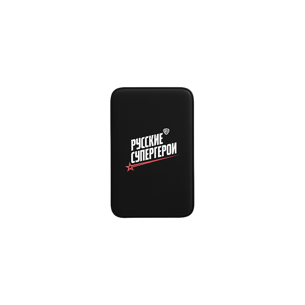 BY Герои Аккумулятор мобильный Small Светящийся 10000мАч,USB-A,USB-C,встр.каб.,QC,PD,22.5W,чёрный, арт.№ 031-174