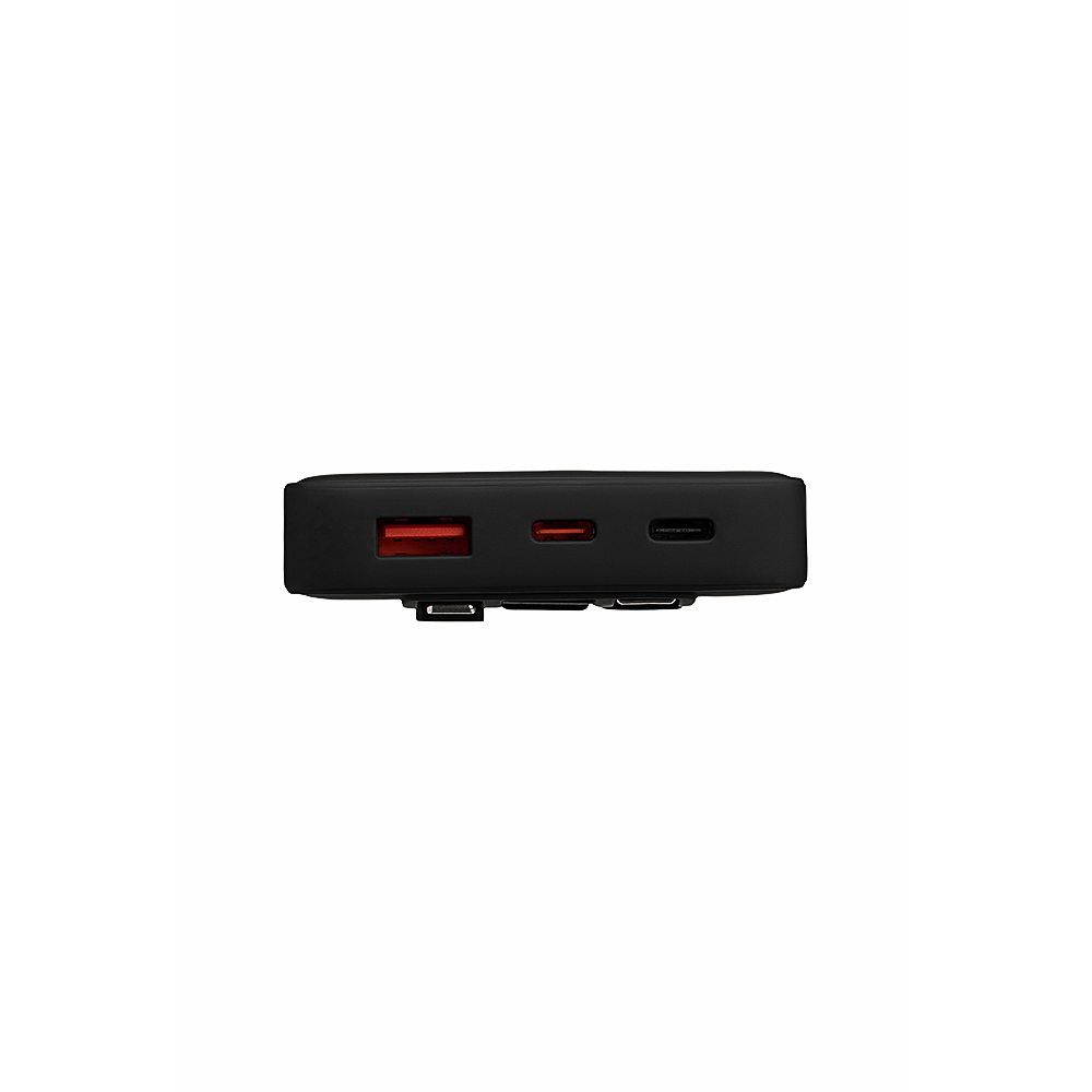 BY Герои Аккумулятор мобильный Small Светящийся 10000мАч,USB-A,USB-C,встр.каб.,QC,PD,22.5W,чёрный, арт.№ 031-174