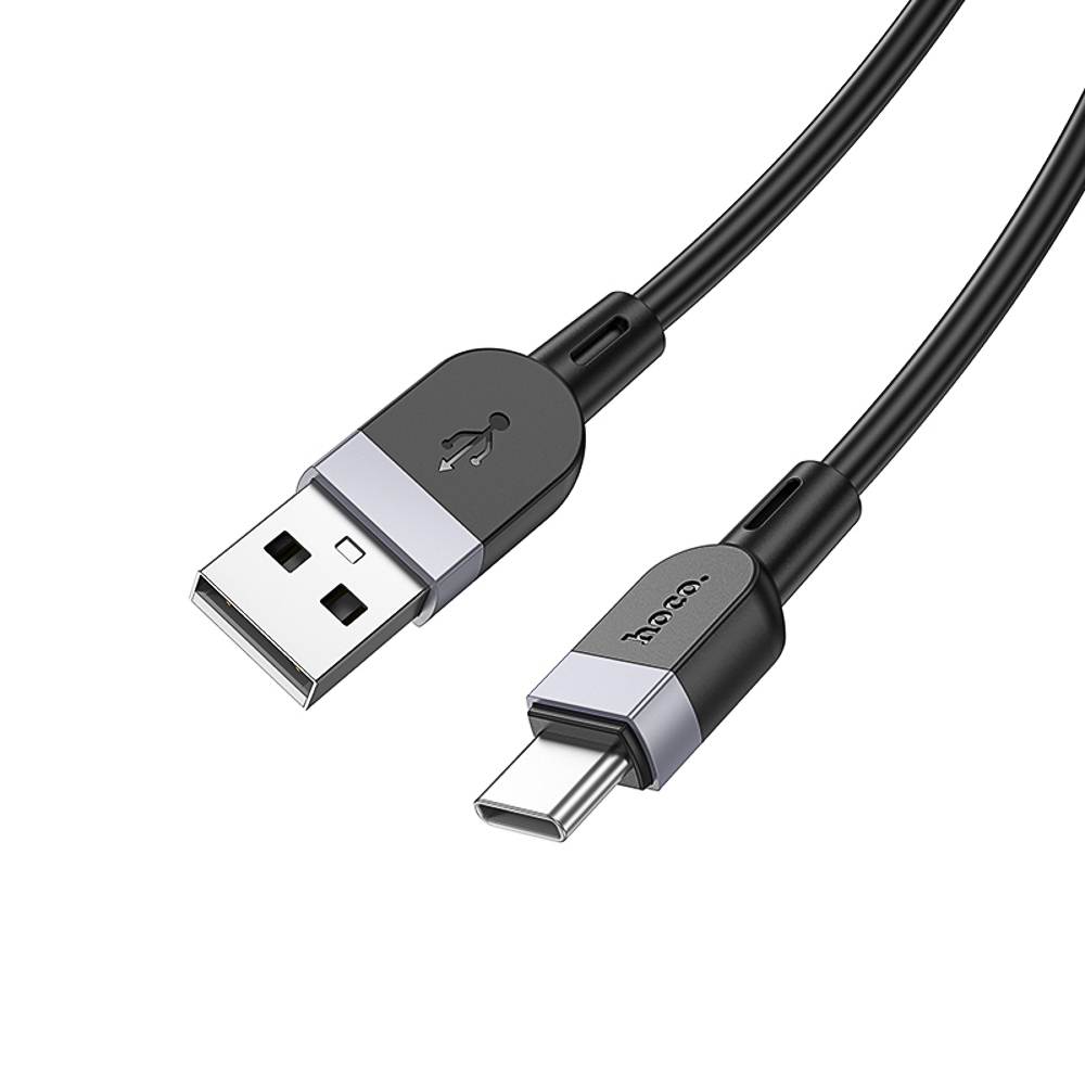 Кабель для зарядки USB(A)-Type C hoco. модель X109 Energy, 3 м, силикон, черный, арт.№ 931-579