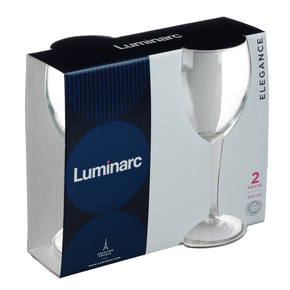 LUMINARC Элеганс Набор бокалов для вина 2 шт 350 мл, стекло, арт.№ 878-475